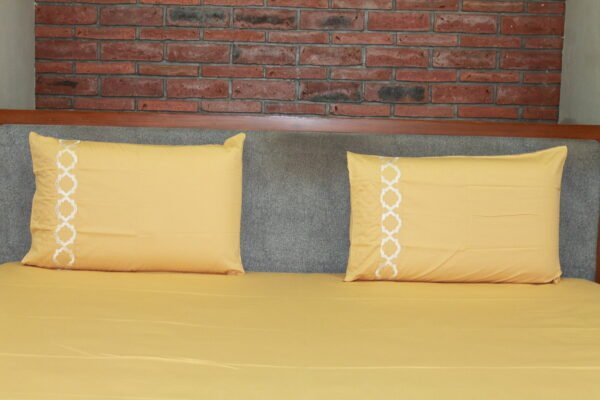 Ivory White LuxCotton Bedsheet Set - Image 4