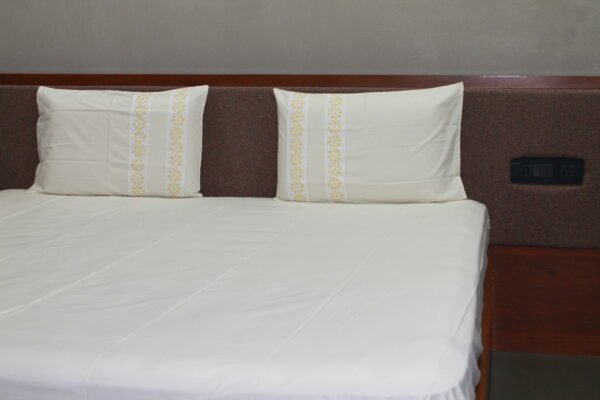 Pure White LuxCotton Bedsheet Set - Image 6