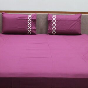 Plum Purple LuxCotton Bedsheet Set