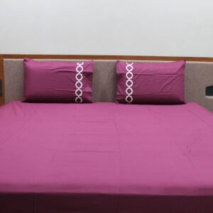 Plum Purple LuxCotton Bedsheet Set