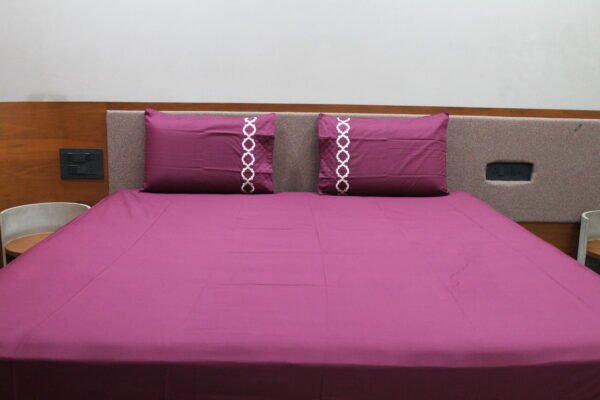 Plum Purple LuxCotton Bedsheet Set
