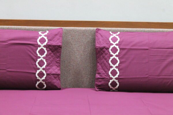 Plum Purple LuxCotton Bedsheet Set - Image 5
