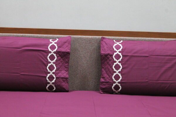 Plum Purple LuxCotton Bedsheet Set - Image 6