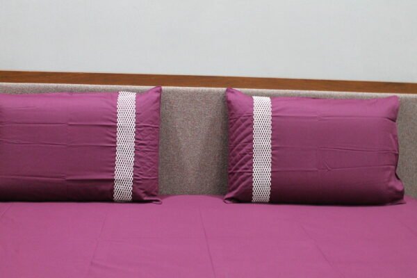 Berry Plum LuxCotton Bedsheet Set - Image 3