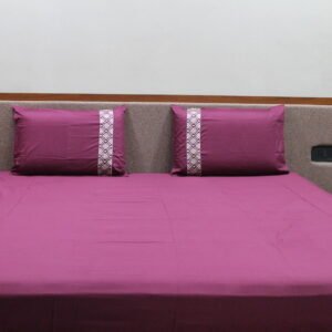 Berry Plum LuxCotton Bedsheet Set