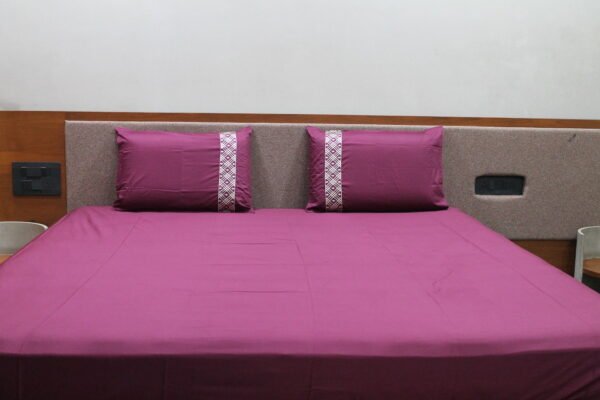 Berry Plum LuxCotton Bedsheet Set