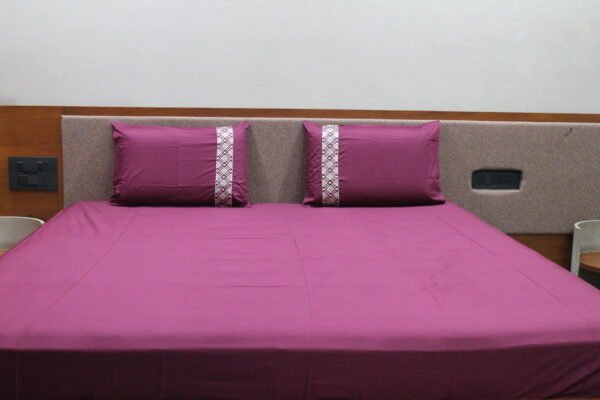Berry Plum LuxCotton Bedsheet Set - Image 12
