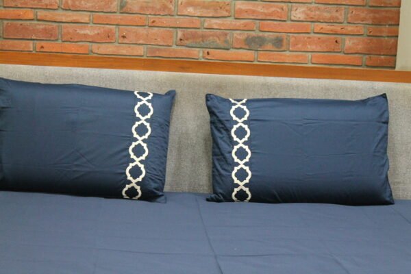 Midnight Blue LuxCotton Bedsheet Set - Image 2