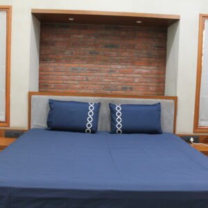 Midnight Blue LuxCotton Bedsheet Set