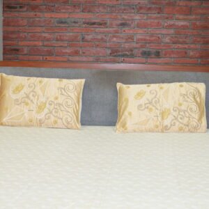 Golden Bloom Cotton Bedsheet Set