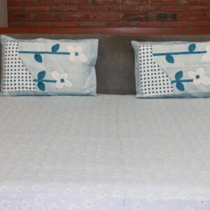Blue Daisy Cotton Bedsheet Set