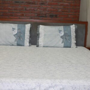 Ruffled Rose Cotton Bedsheet Set