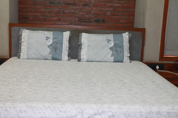 Ruffled Rose Cotton Bedsheet Set - Image 2