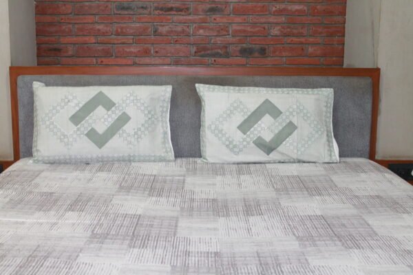Geometric Grace Cotton Bedsheet Set - Image 6