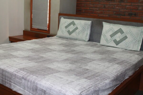 Geometric Grace Cotton Bedsheet Set - Image 10