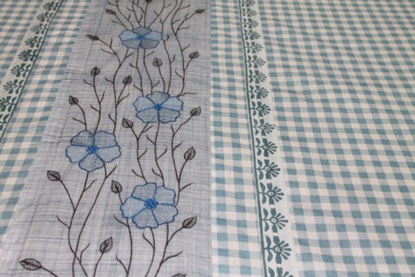 Blue Meadow Cotton Bedsheet Set - Image 7